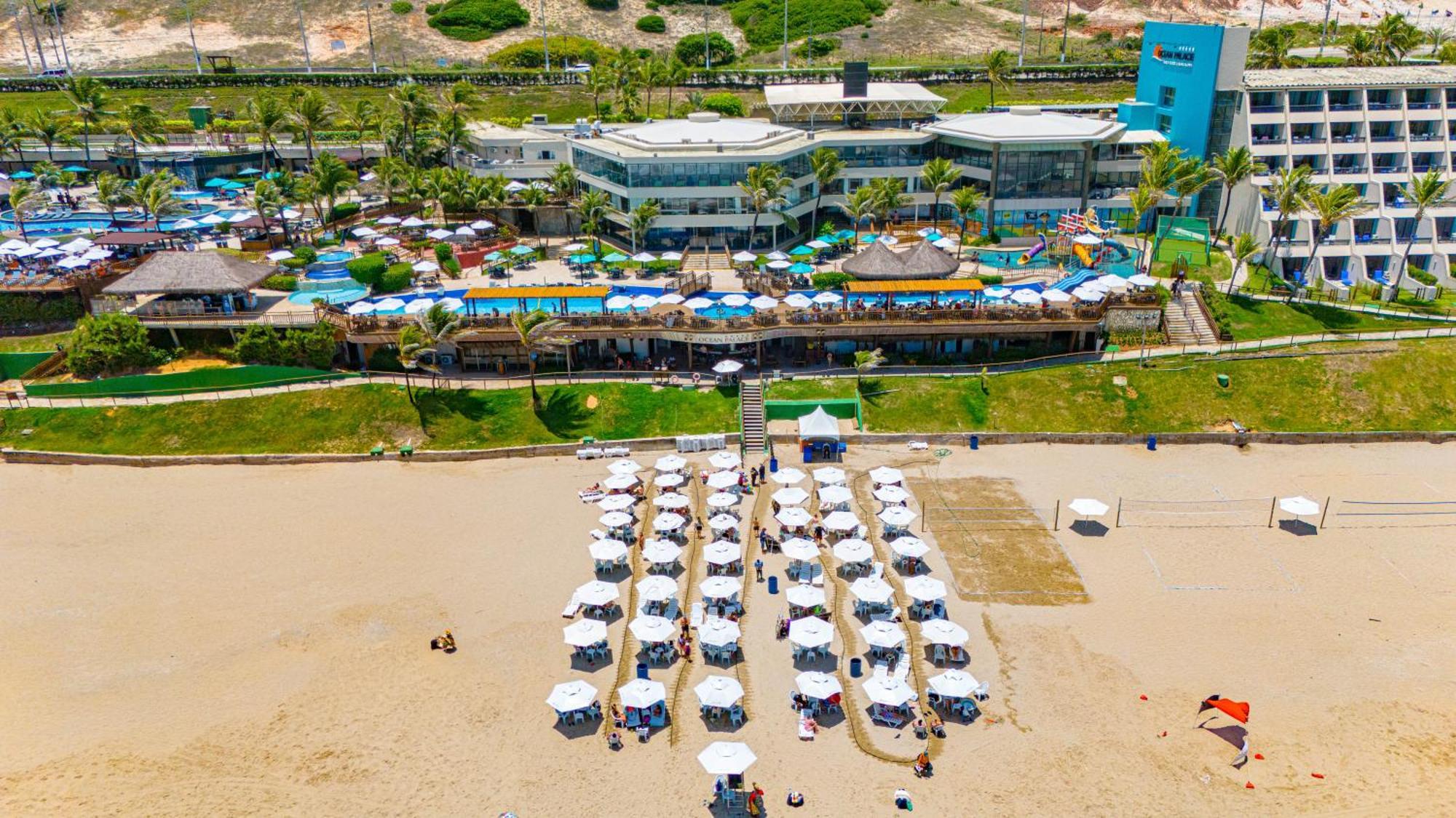 Ocean Palace All Inclusive Premium Natal Exteriér fotografie Aerial view of the beach club